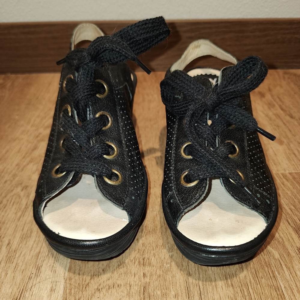 Fly London Lace Up Wedges Size 7/37